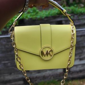 Brand New Yellow Michael Kors Purse